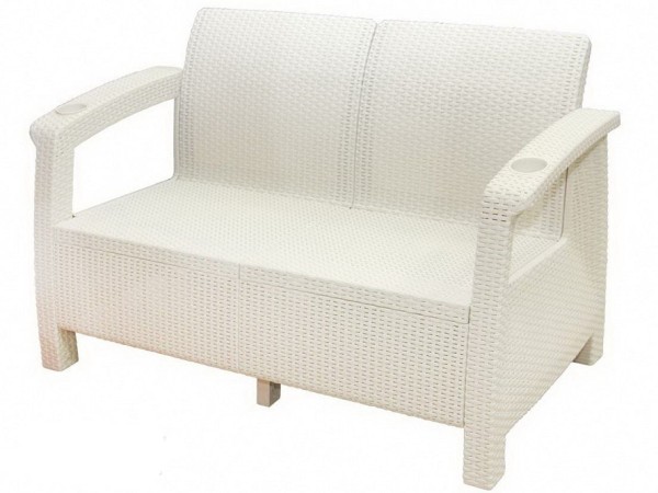 Двухместный диван Yalta Sofa Seаt белый купить в Новочеркасске