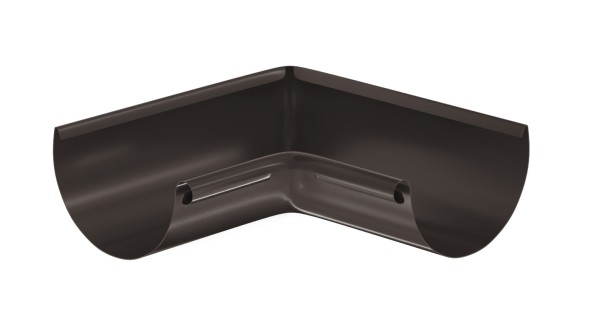Водосток Aquasistem, система 125x90 - Угол желоба, внутренний 90° RR 32 Тёмно-Коричневый купить в Новочеркасске
