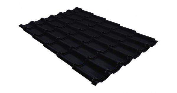Металлочерепица классик GL 0,5 Velur20 RAL 9005 черный купить в Новочеркасске