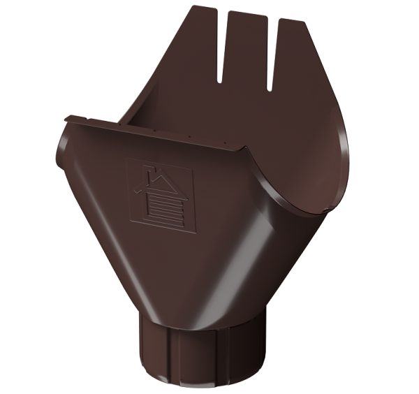 Воронка желоба D125 Döcke STAL PREMIUM Шоколад, (RAL 8019) купить в Новочеркасске