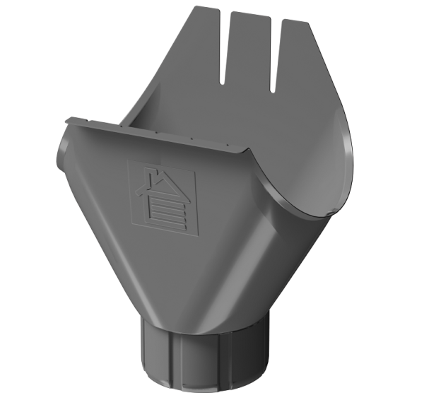Воронка желоба D125 Döcke STAL PREMIUM Графит, (RAL 7024) купить в Новочеркасске