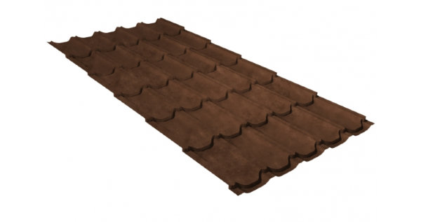 Металлочерепица квинта плюс GL 0,5 Safari Twincolor Brown купить в Новочеркасске