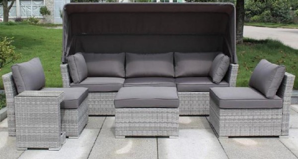 Диван-Трансформер AFINA плетеный из иск. ротанга AFM-320G Grey купить в Новочеркасске