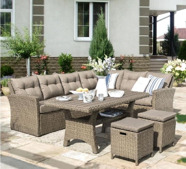 Комплект мебели AFINA плетеной из иск. ротанга AFM-307B Beige купить в Новочеркасске