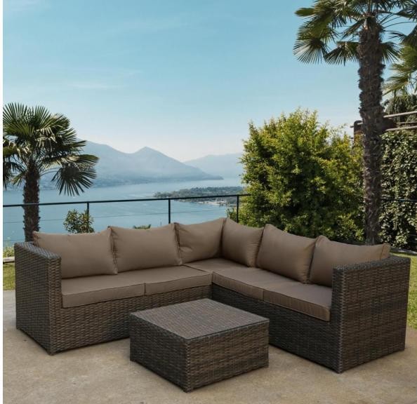 Комплект мебели AFINA плетеной из иск. ротанга YR825A Brown/Beige купить в Новочеркасске