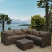 Комплект мебели AFINA плетеной из иск. ротанга YR825A Brown/Beige купить в Новочеркасске