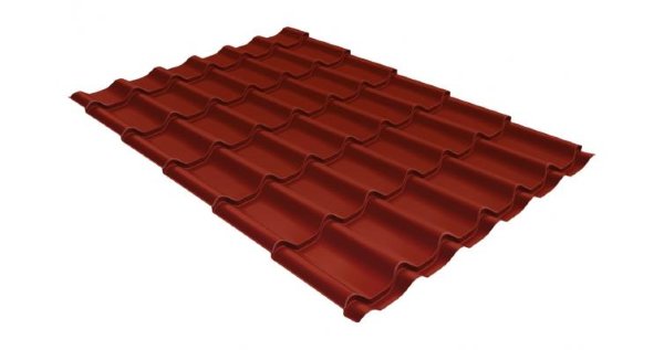 Металлочерепица классик GL 0,5 Velur20 RAL 3009 оксидно-красный купить в Новочеркасске