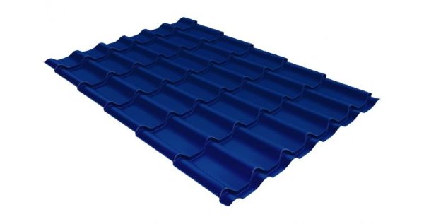 Металлочерепица классик 0,5 Satin RAL 5005 сигнальный синий купить в Новочеркасске