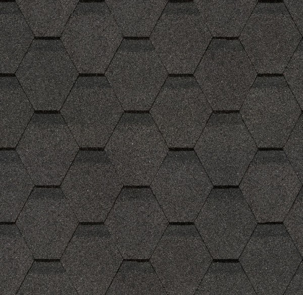 Гибкая черепица Docke, коллекция Шестигранник Серый купить в Новочеркасске