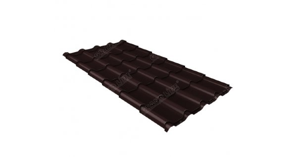 Металлочерепица камея GL 0,5 Quarzit RAL 8017 Metallic купить в Новочеркасске