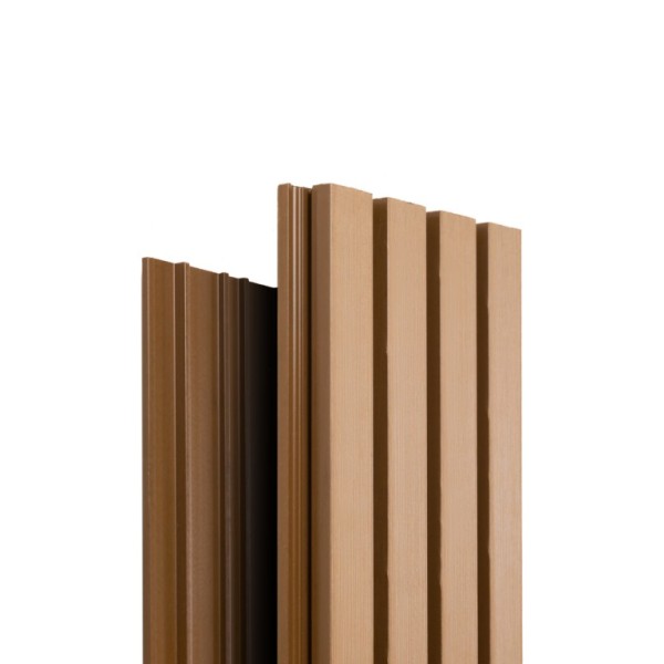 Фасадная доска Ecodecking Техно реечная 200х26х3000 Бронза купить в Новочеркасске