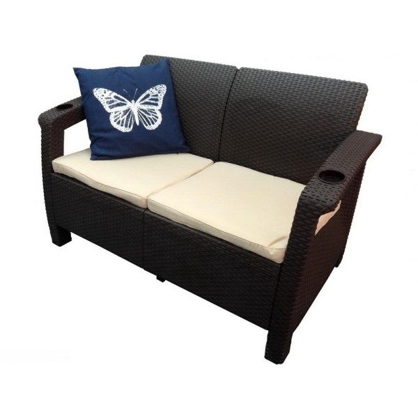 Двухместный диван Yalta Sofa Seаt венге купить в Новочеркасске
