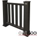 Ограждение из ДПК Outdoor Классик 3D STORM чёрный купить в Новочеркасске