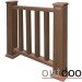 Ограждение из ДПК Outdoor Классик 3D STORM коричневый микс купить в Новочеркасске