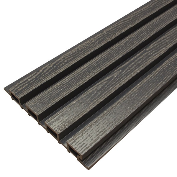 Фасадная доска из ДПК Faynag Wood Рейка Мокрый Асфальт купить в Новочеркасске