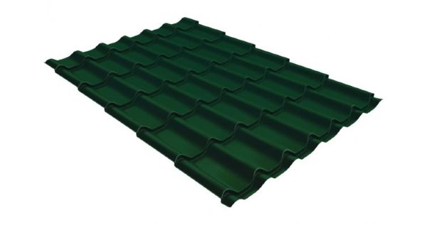 Металлочерепица классик GL 0,5 Velur20 RAL 6005 зеленый мох купить в Новочеркасске