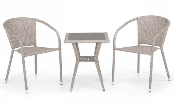 Комплект плетеной мебели AFINA из иск. ротанга T25C/Y137C-W85 Latte 2Pcs купить в Новочеркасске