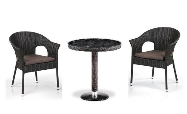 Комплект плетеной мебели AFINA из иск. ротанга T601/Y79A-W53 Brown 2Pcs купить в Новочеркасске
