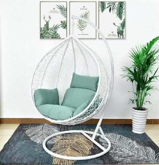 Кресло Подвесное из искусственного ротанга AFM-168A-XL White/Green купить в Новочеркасске