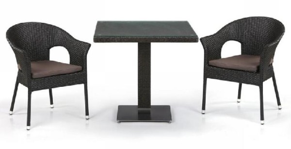 Комплект плетеной мебели AFINA из иск. ротанга T605SWT/Y79A-W53 Brown 2Pcs купить в Новочеркасске
