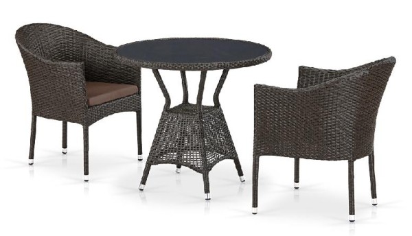 Комплект плетеной мебели AFINA из иск. ротанга T707ANS/Y350-W53 Brown 2Pcs купить в Новочеркасске