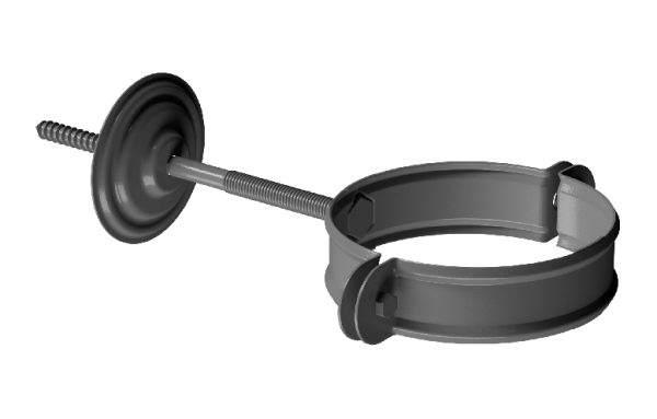 Хомут трубы D90 Döcke STAL PREMIUM Графит, (RAL 7024) купить в Новочеркасске