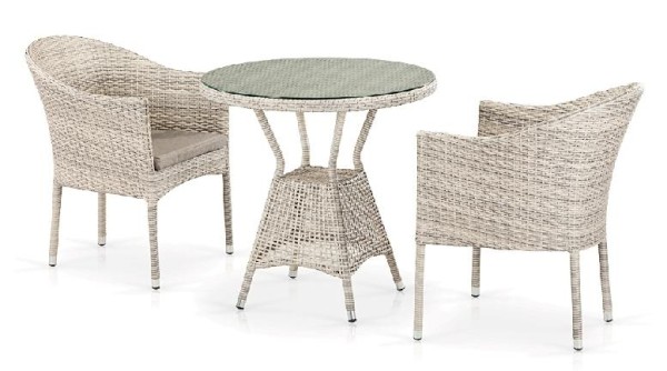 Комплект плетеной мебели AFINA из иск. ротанга T705ANT/Y350-W85 Latte 2Pcs купить в Новочеркасске