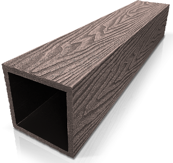 Столб ДПК 3D GardenParkett фактура дерева Венге купить в Новочеркасске