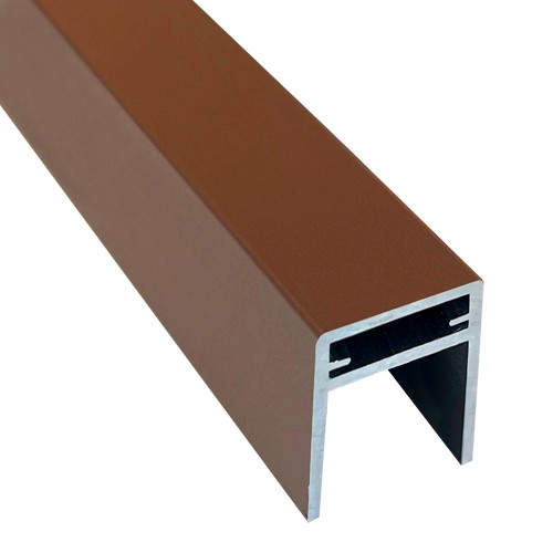 П-профиль Алюминиевый EasyDecking 35x25 Коричневый купить в Новочеркасске