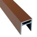 П-профиль Алюминиевый EasyDecking 35x25 Коричневый купить в Новочеркасске