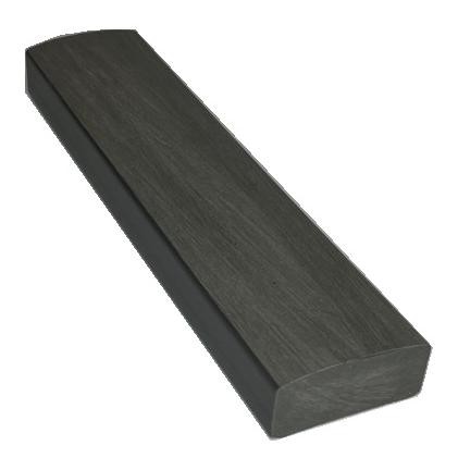Лавочный брус Ecodecking Некст полнотелый брашированный 70х35 графит купить в Новочеркасске