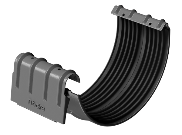 Соединитель желобов D125 Döcke STAL PREMIUM Графит, (RAL 7024) купить в Новочеркасске