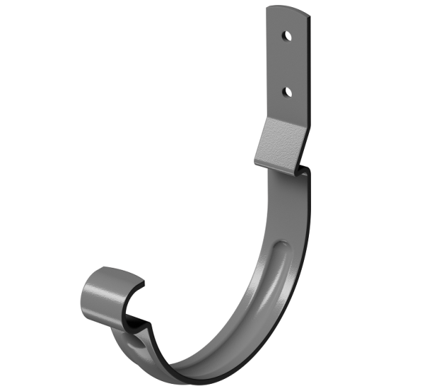 Карнизный крюк короткий (гнутый) D125 Döcke STAL PREMIUM Графит, (RAL 7024) купить в Новочеркасске