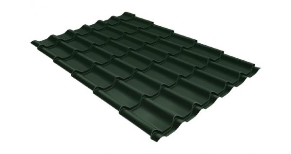 Металлочерепица классик 0,5 Satin RR 11 темно-зеленый купить в Новочеркасске